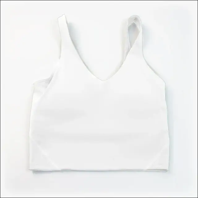 Sports Yoga Bra with Gathered U-Back - white / S-2