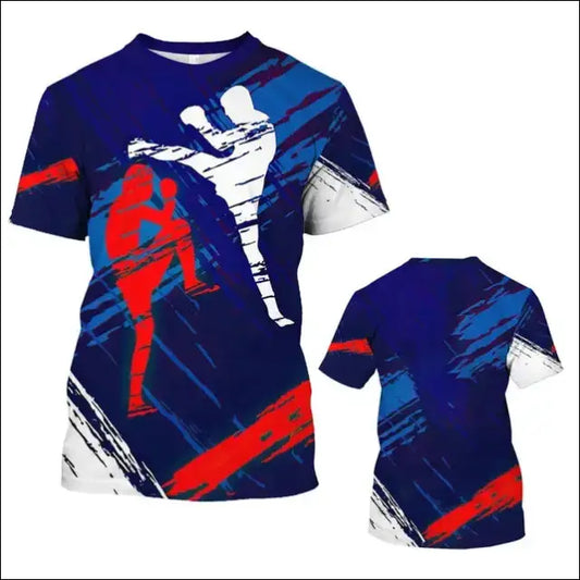 T-Shirt Boxing & MMA - 3D Print Martial Arts Design - Savage Combat & Fitness
