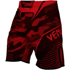 Venum Camo Hero Fight Shorts in Red