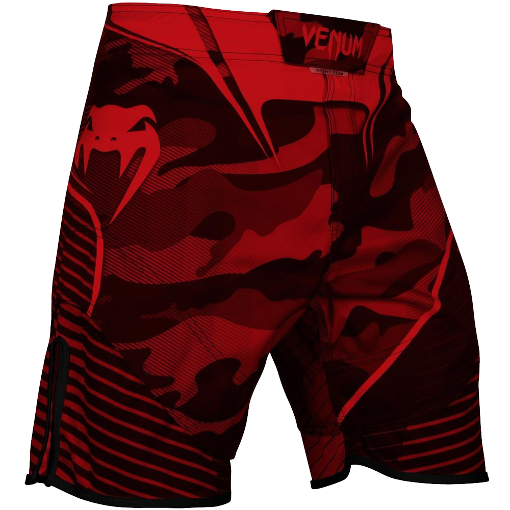 Venum Camo Hero Fight Shorts in Red