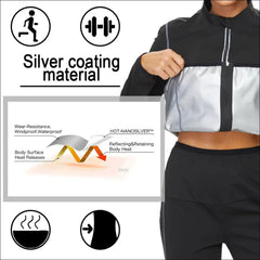Women Sauna Jacket With Sleeves – Hot Sweat Body Shaper