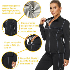 Women Sauna Jacket With Sleeves – Hot Sweat Body Shaper