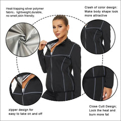 Women Sauna Jacket With Sleeves – Hot Sweat Body Shaper