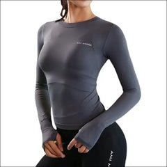 Women’s Long Sleeve Yoga Top – Breathable & Quick-Dry Design