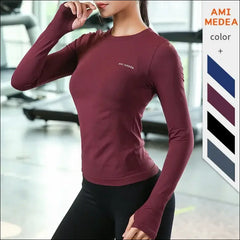 Women’s Long Sleeve Yoga Top – Breathable & Quick-Dry Design