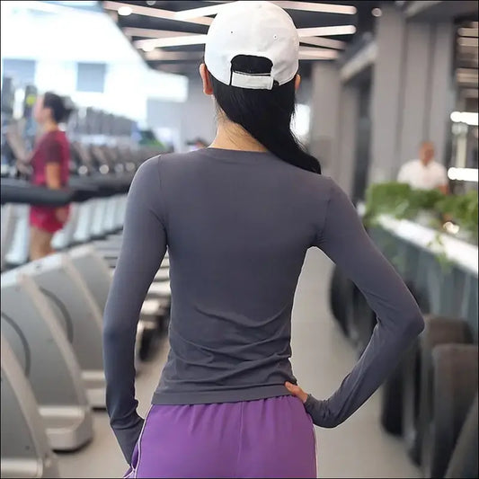 Women’s Long Sleeve Yoga Top – Breathable & Quick-Dry Design