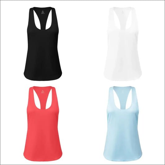 Women’s Sleeveless Gym Top – T-Shaped Quick-Drying Sports Vest