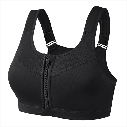 Yoga Fitness Bra Shock-absorbing Sports Bra Breathable and Quick Drying Training Running WOMEN’S Underwear - Black / M