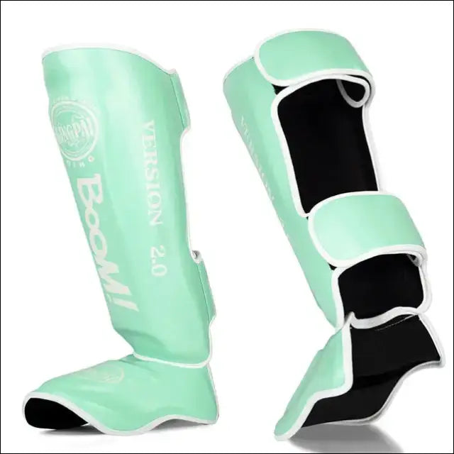 Youth/Adult Muay Thai Shin Guards - Light Green / S - mma gear boxing gear